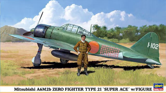 Mitsubishi A6M2b Zero Fighter Type 21 'Super Ace' w/Figure