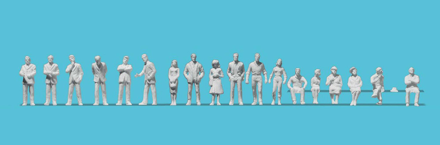 Architectural figures - passers-by, seated persons, business men