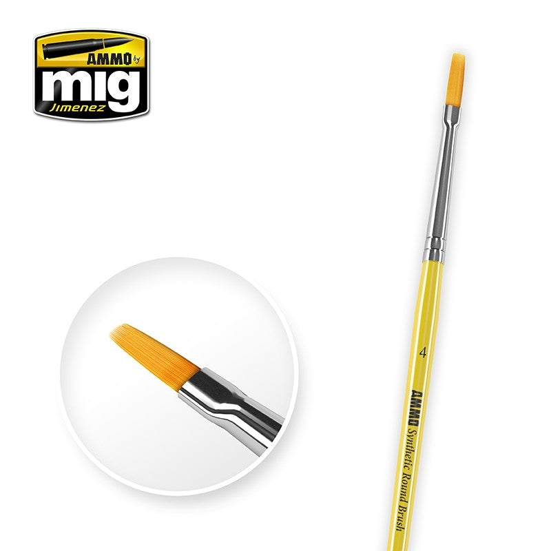 Ammo Synthetic Flat Brush 4