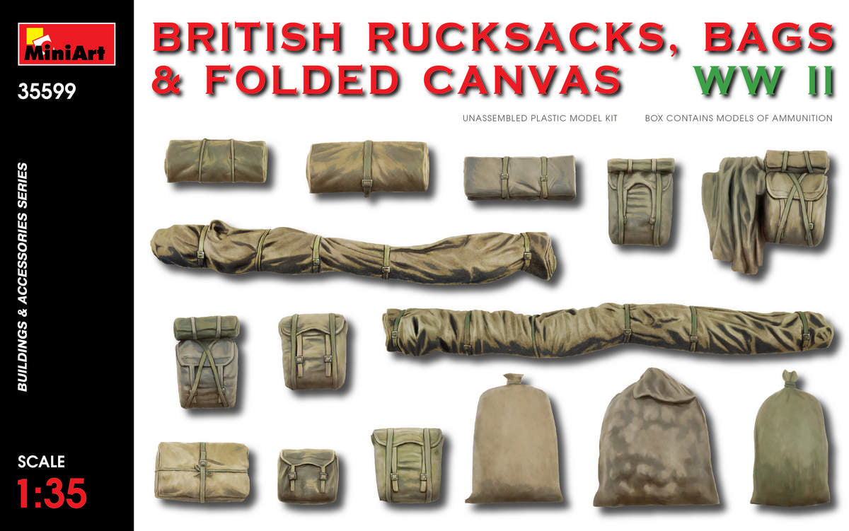 British Rucksacks, Bags & Folded Canvas - WWII