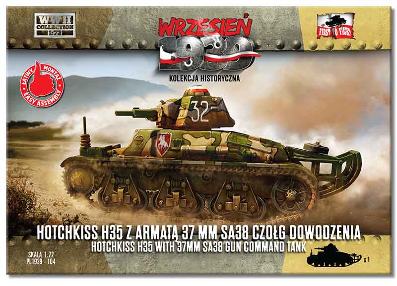 Hotchkiss H35 w/ 37mm SA38 gun Command tank