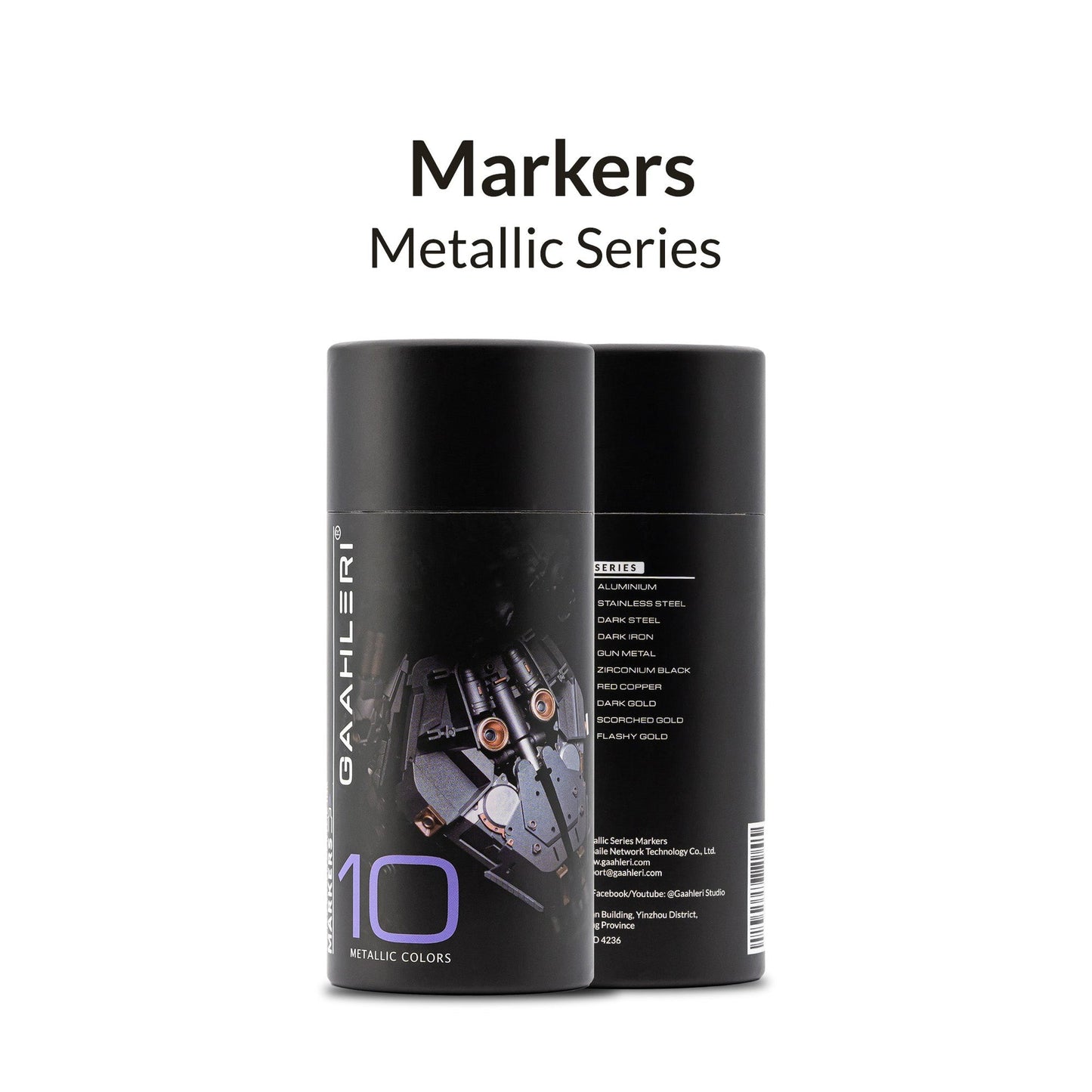 Gaahleri Metallic Markers Set
