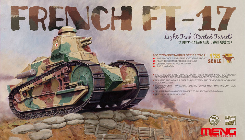 French FT-17 Light Tank (Riveted Turret)