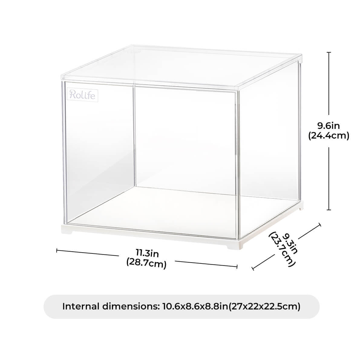Stackable Display Box for Miniature House 270 x 220 x 225 mm