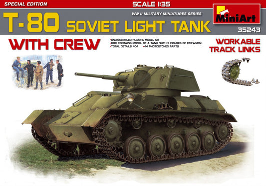 T-80 Soviet Light Tank w/ Crew