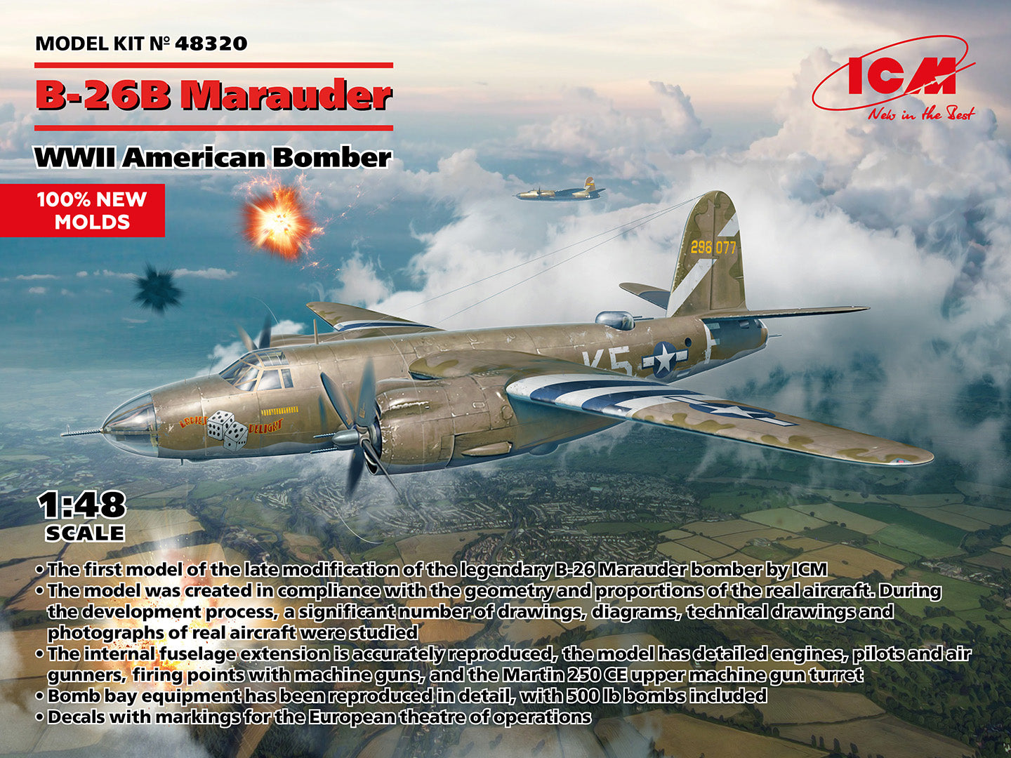 B-26B Marauder WWII American Bomber