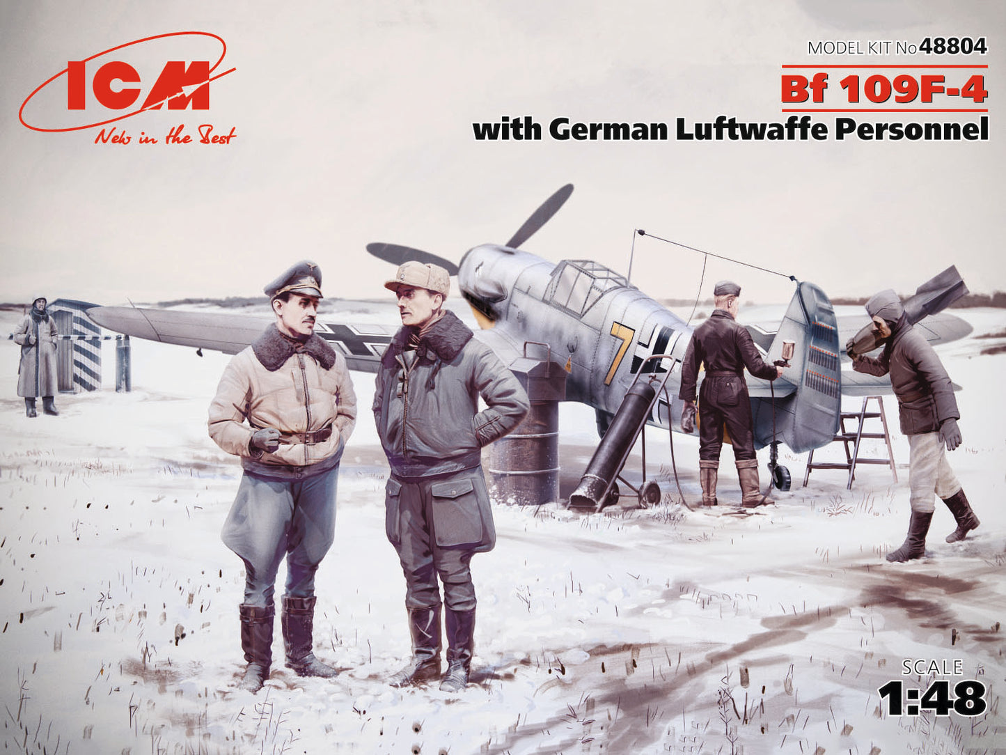 Bf 109F-4 w/ German Luftwaffe personnel