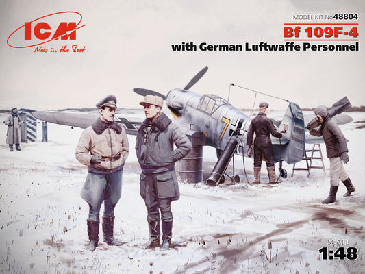 Bf 109F-4 w/ German Luftwaffe personnel