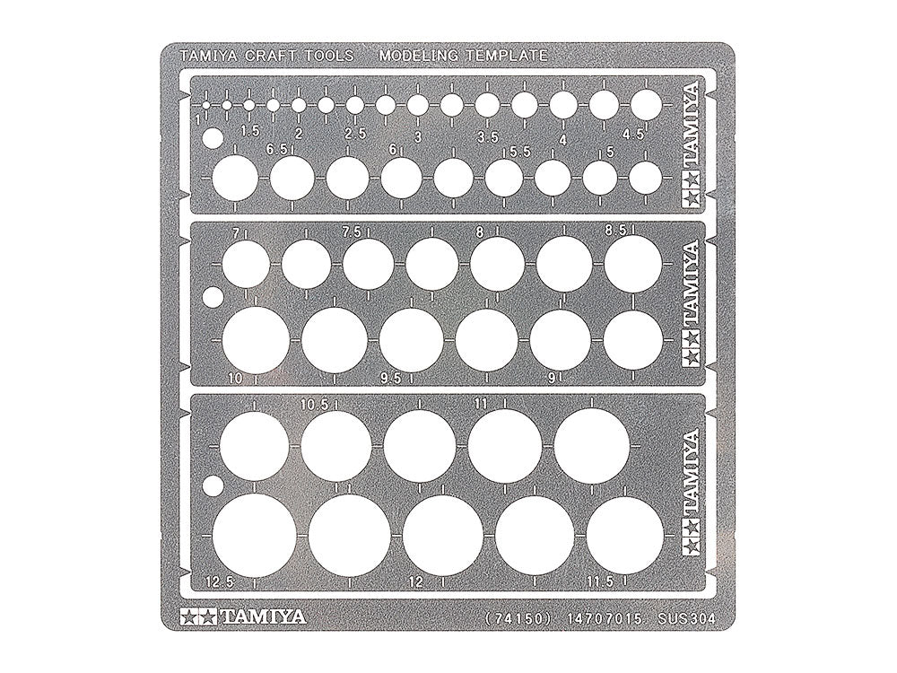 Modeling Template, round (1-12,5mm)