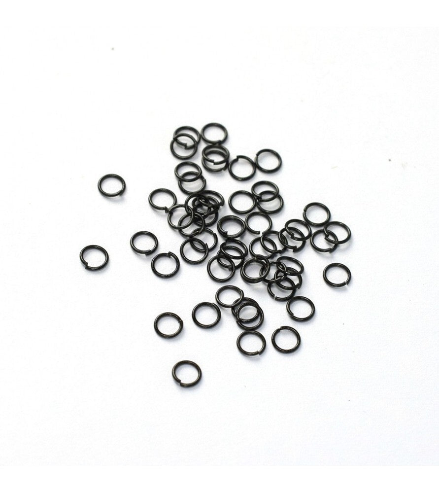 Blued Brass Rings 3mm (x50)