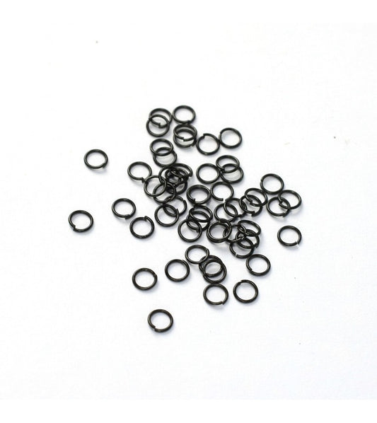 Blued Brass Rings 3mm (x50)