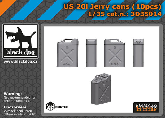 US 20L Jerrycans (10 pcs)