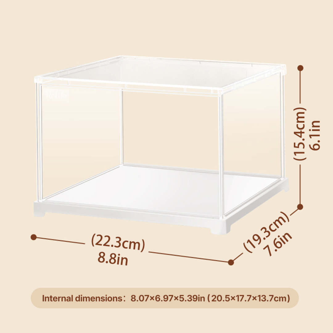 Stackable Display Box for Miniature House L205 x W177 x H264
