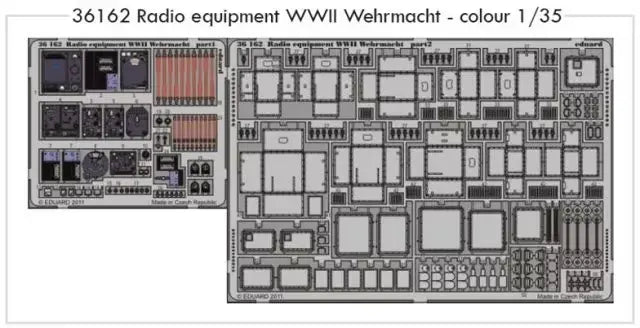 Radio equipment WWII Wehrmacht (Colour Photo Etch)