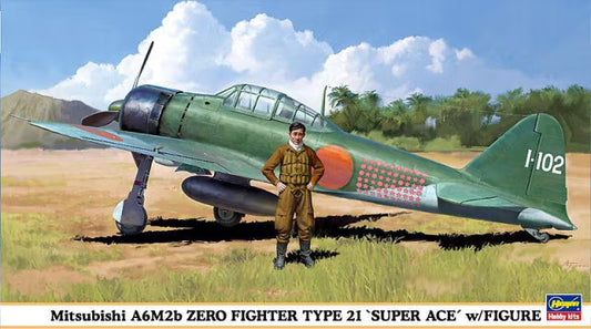 Mitsubishi A6M2b Zero Fighter Type 21 'Super Ace' w/Figure