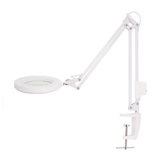 Magnifiying LED Lamp with clamp