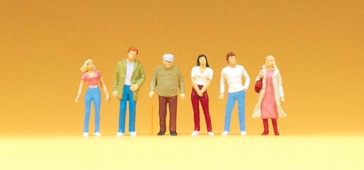 Architectural figures - Passers-by (painted)