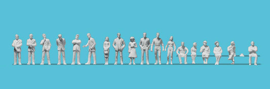 Architectural figures - passers-by, seated persons, businessmen