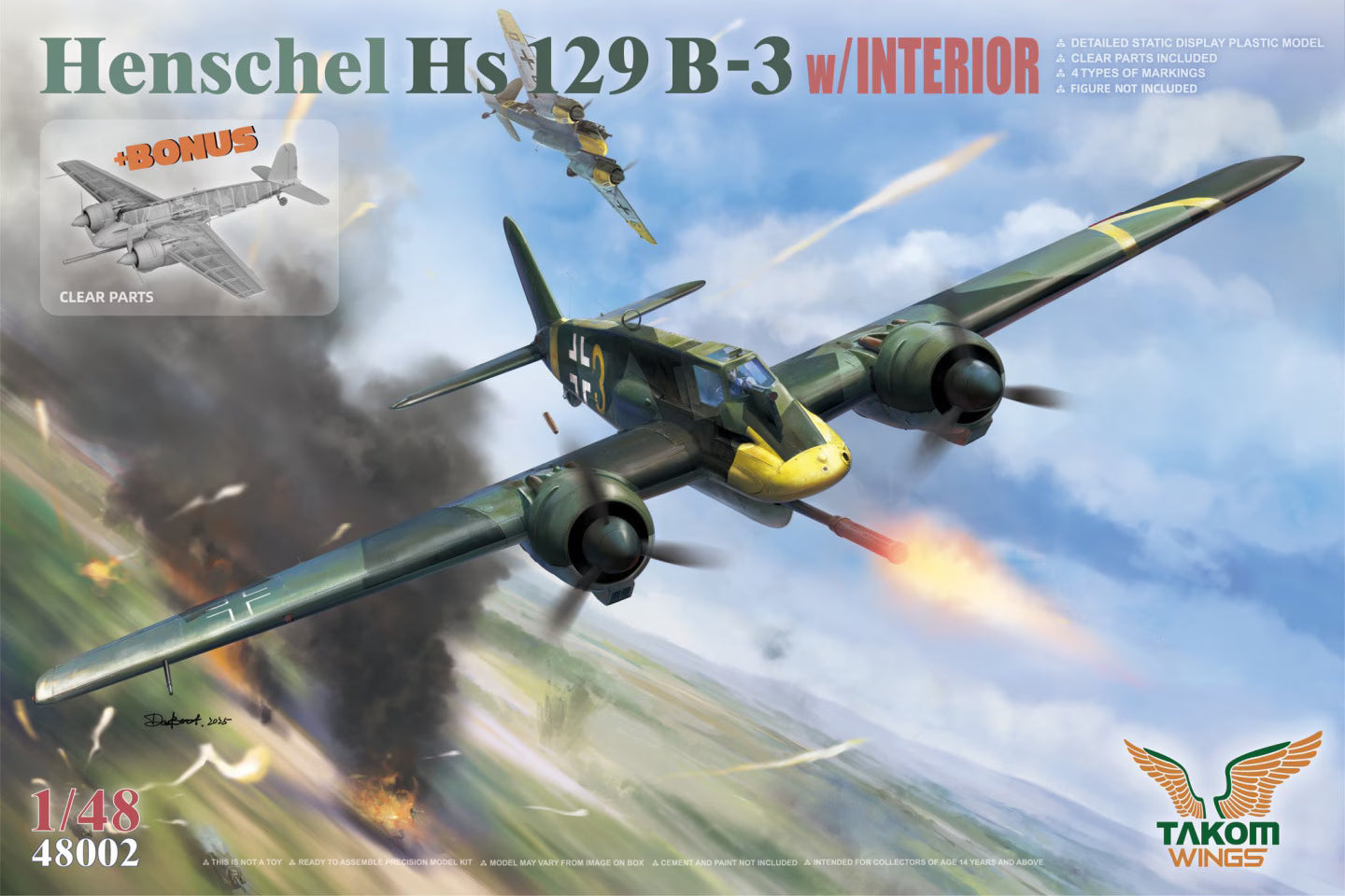 Henschel Hs 129 B-3 w/ interior