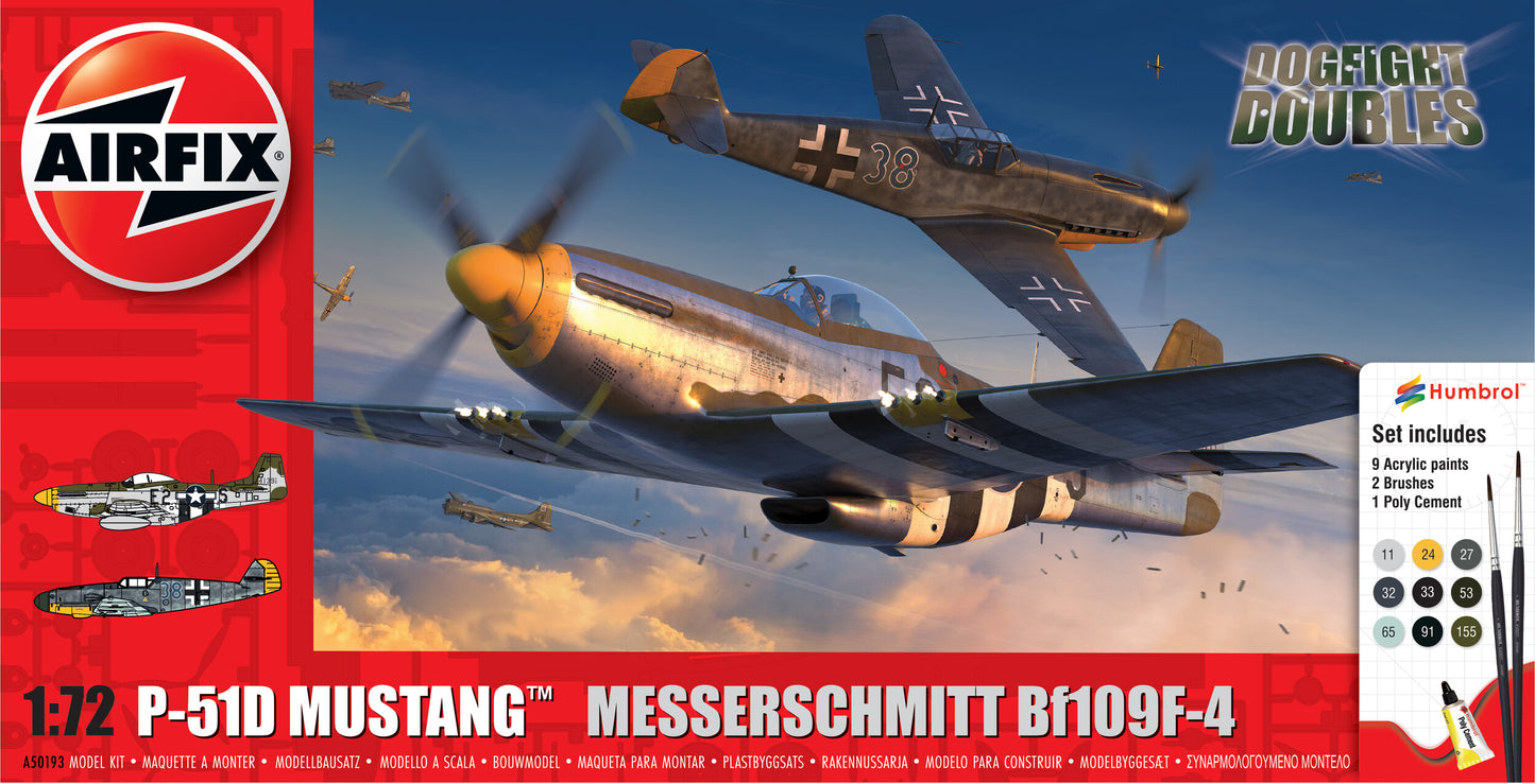 P-51D Mustang & Messerschmitt Bf109F-4 (Dogfight Doubles Gift Set)