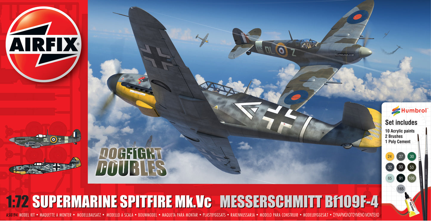Supermarine Spitfire Mk.Vc & Messerschmitt Bf109F-4 (Dogfight Doubles Gift Set)