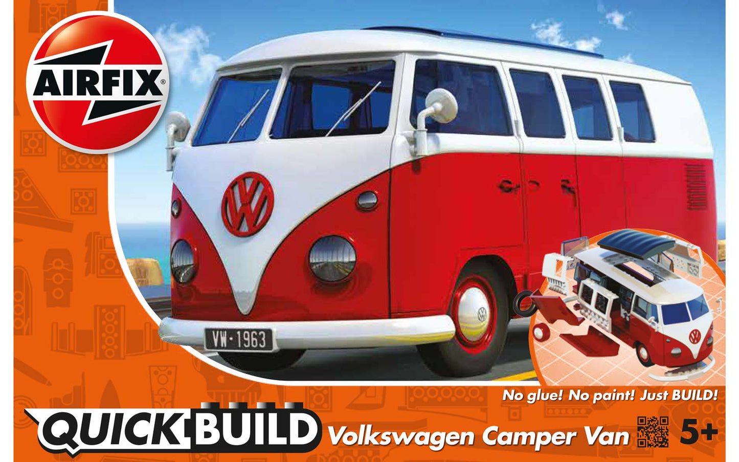 Quickbuild Volkswagen Camper Van (red)