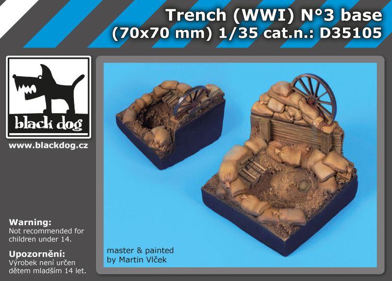 Trench (WWI) N°3 base (70x70mm)