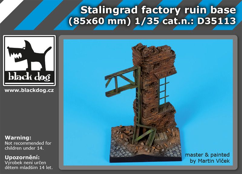 Stalingrad factory ruin base (85x60 mm)