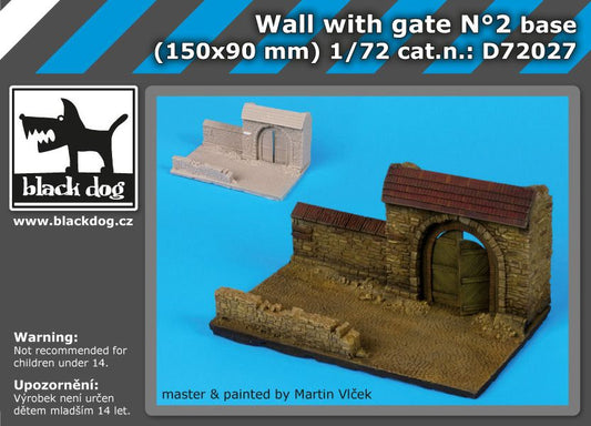 Wall with gate n°2 base (150x90 mm)