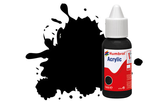 Humbrol Acrylic 033 Matt Black