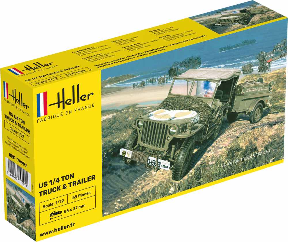US 1/4 ton truck & trailer