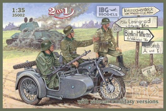 BMW R12 with sidecar military version