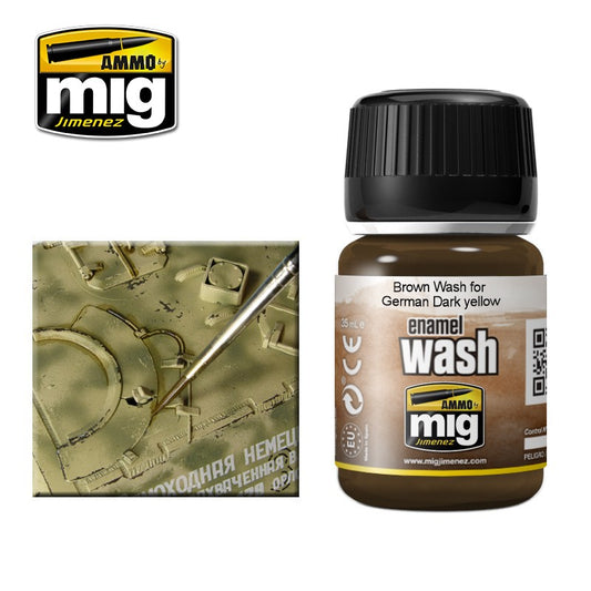 A.MIG 1000 Brown Wash for German Dark Yellow