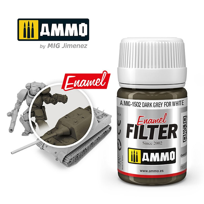 A.MIG 1502 Filter Dark Grey for White