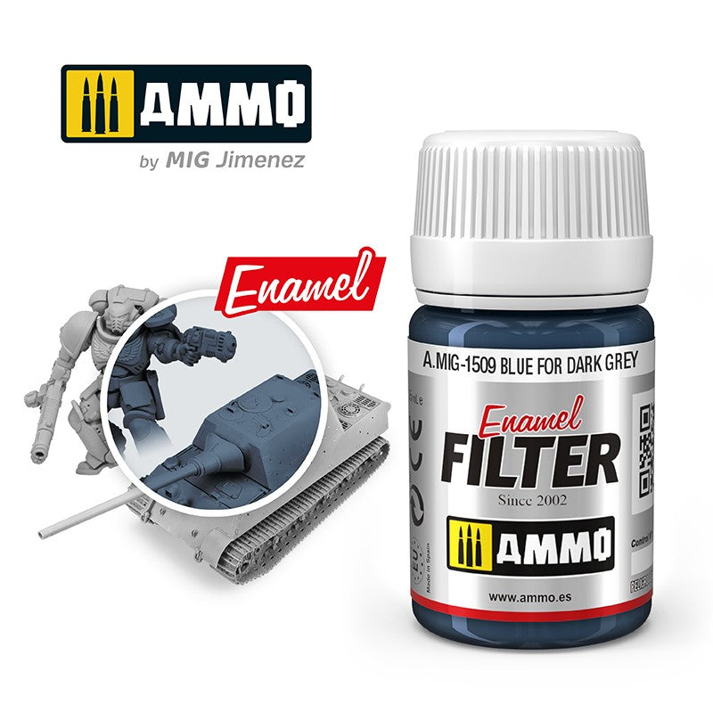 A.MIG 1509 Filter Blue for Dark Grey