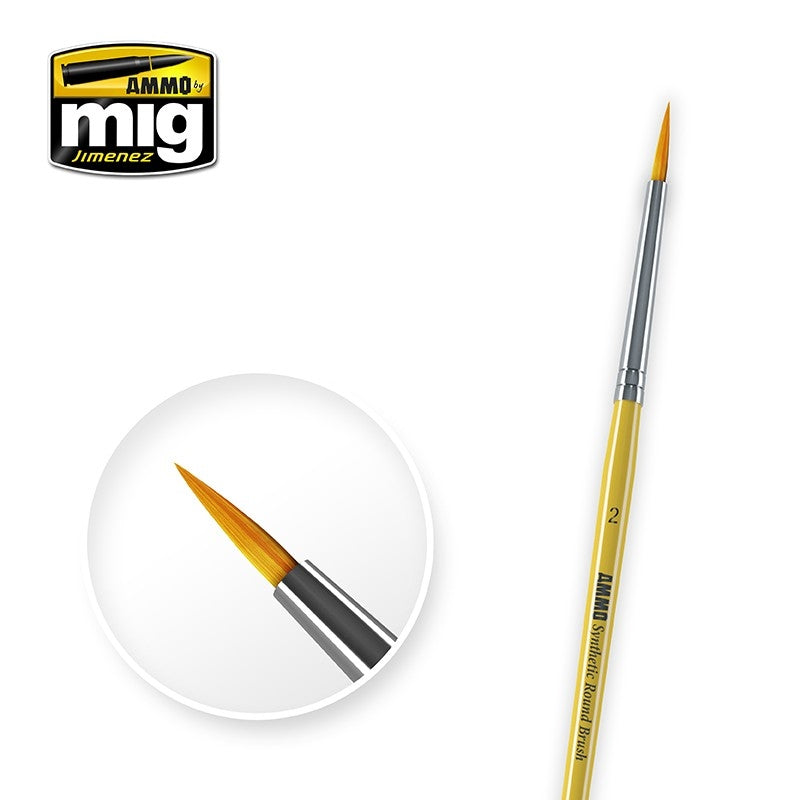 Ammo Synthetic Round Brush 2