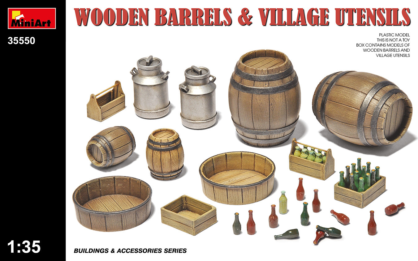 Wooden Barrels & Village Utensils