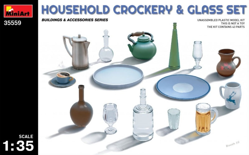 Household Crockery & Glass Set