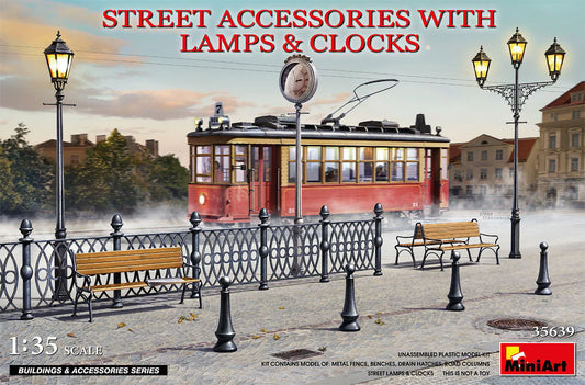 Street Accessories with Lamps & Clocks