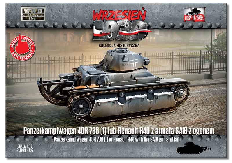 Pzkpfw. 40R 736 (f) / Renault R40 w/ SA18 cannon