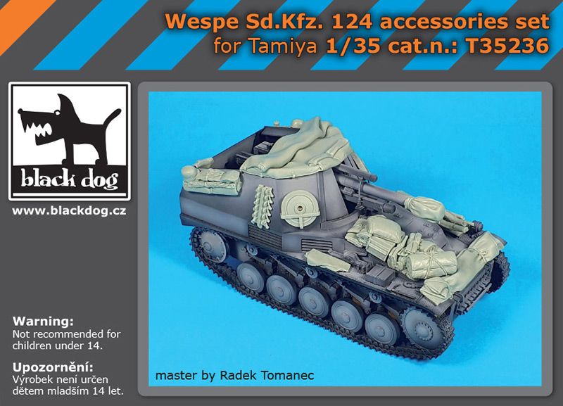 Wespe Sd.Kfz. 124 accessories set
