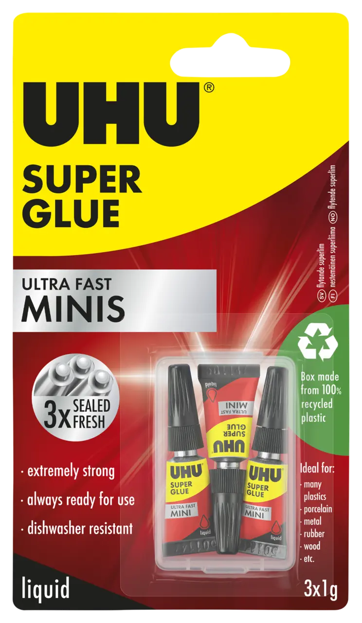 UHU Power Glue Minis (3x1g)