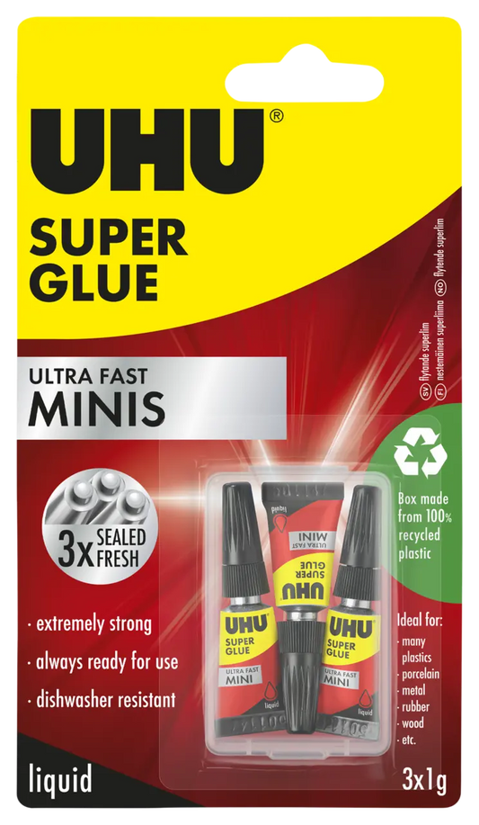 UHU Power Glue Minis (3x1g)